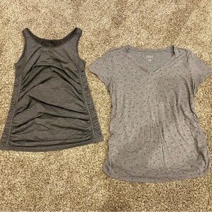 Maternity Tank Top and Cherry Shirt